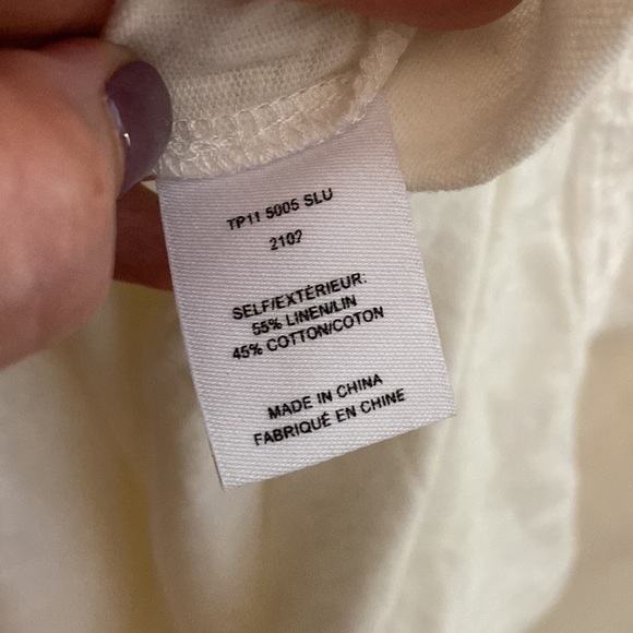 NWOT Derek Lam 10 Crosby Crochet-Trimmed Linen/ Cotton Blend Jersey Dress size S - Picture 15 of 15